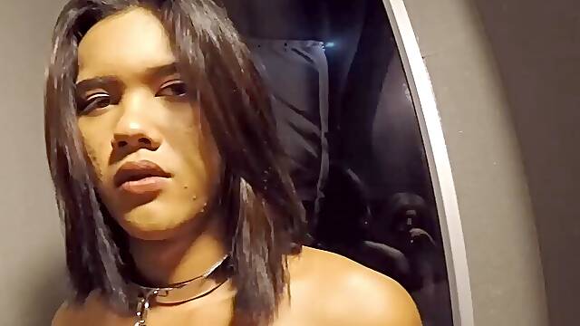 Ladyboy Jessie Blows pov sausage And Face urinated