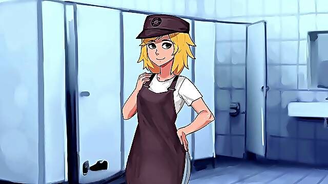 Hazelnut Latte 2 - Femboy lover Gets Her Bussy poked hard In The Toilet Stalls