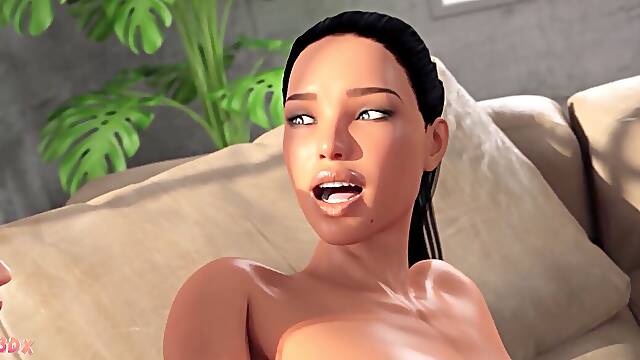 Futa3dX - Big Dicked Futa Blonde Shoves Her Huge prick In buxom brown-haired