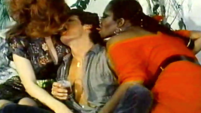 Shemale vintage gangbang