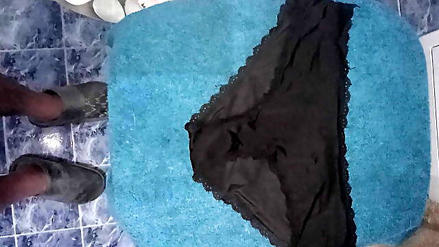 Wife panties cum