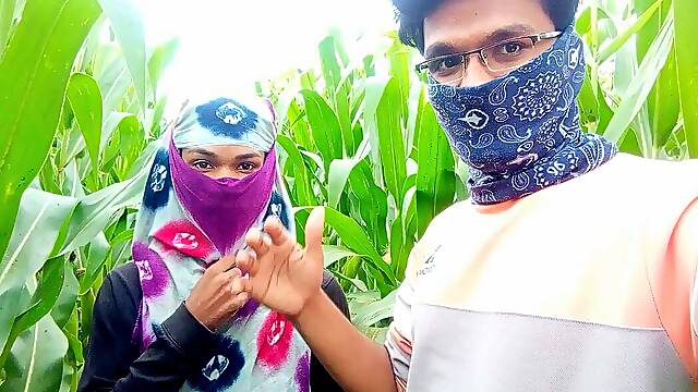 Today my friend took me to the corn field and fucked my ass and fucked me with great pleasure - Hindi voice