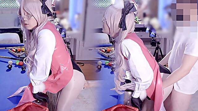 Tamamo Cosplay Sex, FGO Sexy Ladyboy Cosplayer get Fucked, Fate Crossdresser Tgirl trans Hentai 11