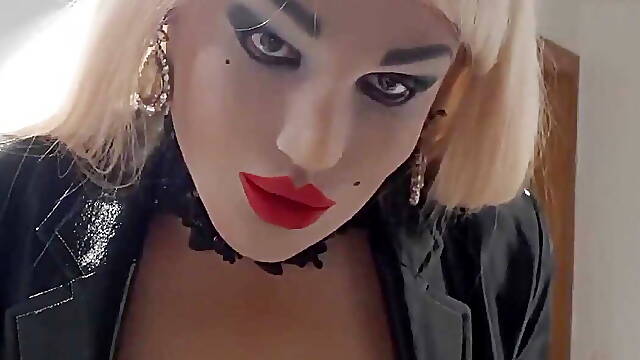 With Mask Touching Me