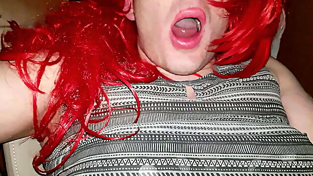 Crossdresser breed by stranger