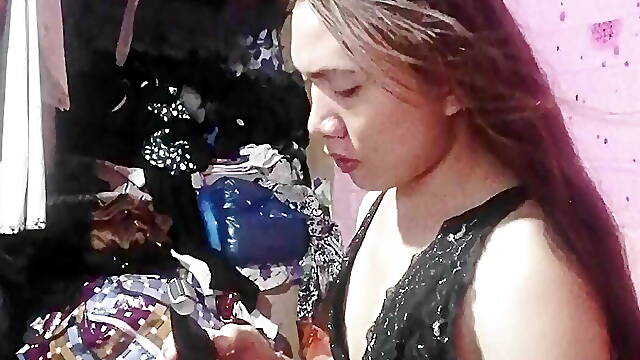 Nag linis ng cock at yung itlog ko kasi tumobo na yung hair kaya nag shave na naman ako tapos mag...