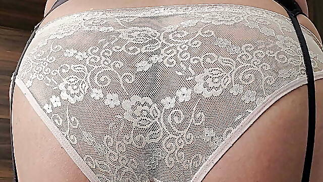 Lace Nude Panties and Longline Bra