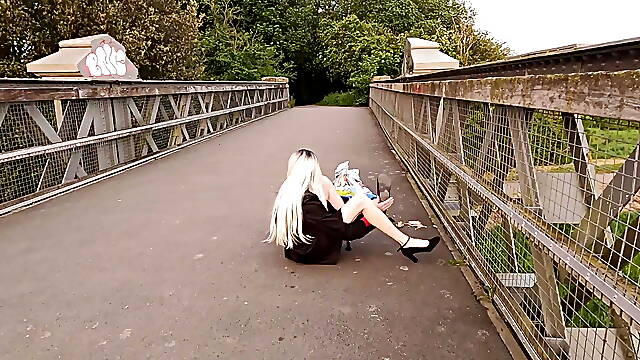 Flashing in My Sexy New Heels