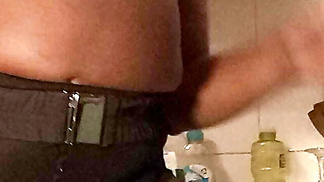 Ass play in the kitchen