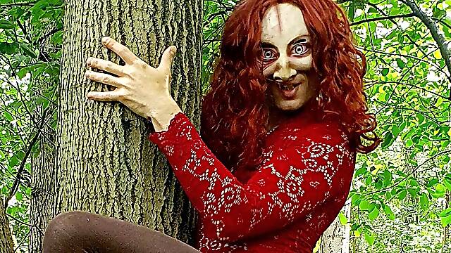 Horny Demon Bitch Wants Fun in the Forest
