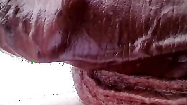 HE RUBBED HIS MUSTACHE ONS HEAD. I DIDNT LEAVE
