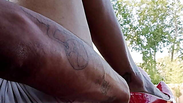 Watch me play outdoors in my new dress