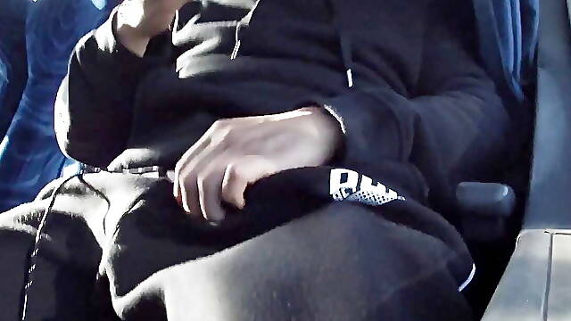 Alone in the Back Seat of the Bus - Masturbation Until I Explode