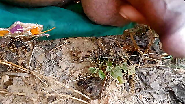 Desi boy jerking his Big uncut cock