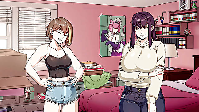 Chloe Getting Boner for Her Roommate Amy in The First Day