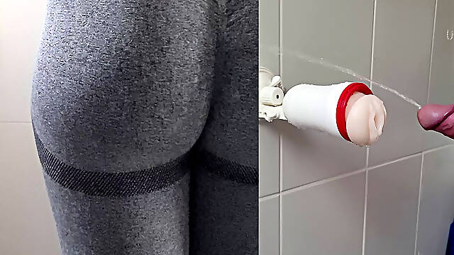 Fuck, piss and cum on my fake pussy!
