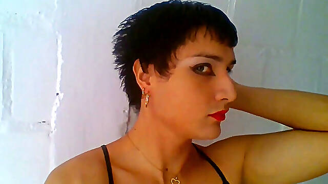 Beautiful shemale anal orgasms small cock beautiful face and big ass in thong (trans ejaculation)