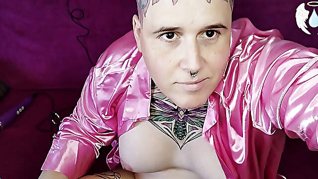 Obedience Day 3 - Edging with a vibrator and cock ring plug