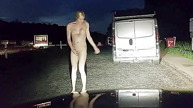 Flashing Cars at Night