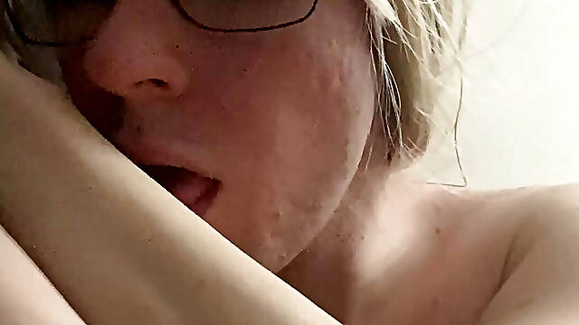 Chilling with Me, Jerking off and Licking My Arms