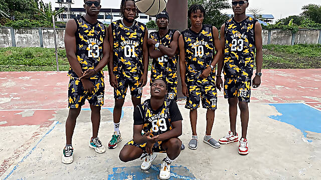 Basketball Team Gangbang a Sissy