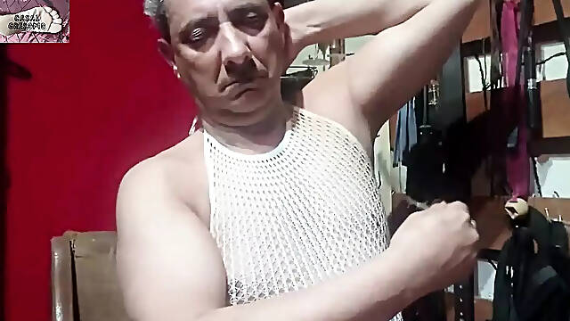 JOSE CASTELL BLACK CARESSES HIS ARMPITS 4