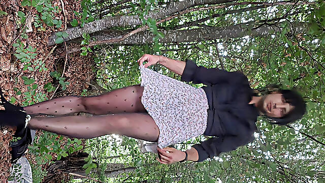 First time in the forest as Sissy