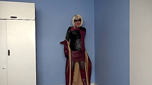 Maroon Leather