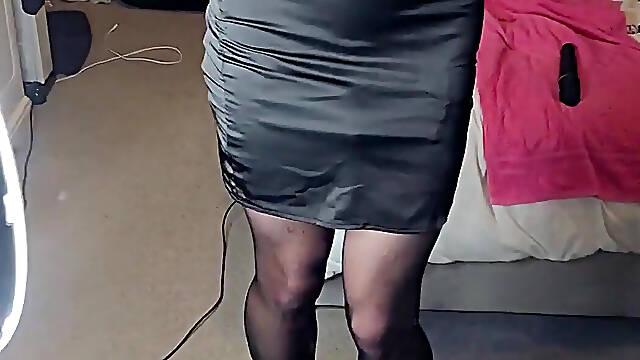 Ohhh Being Clad in Tight Satin and Nylon Is Heaven for Me