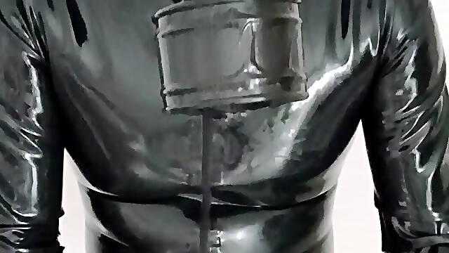 Cumshot in rubber