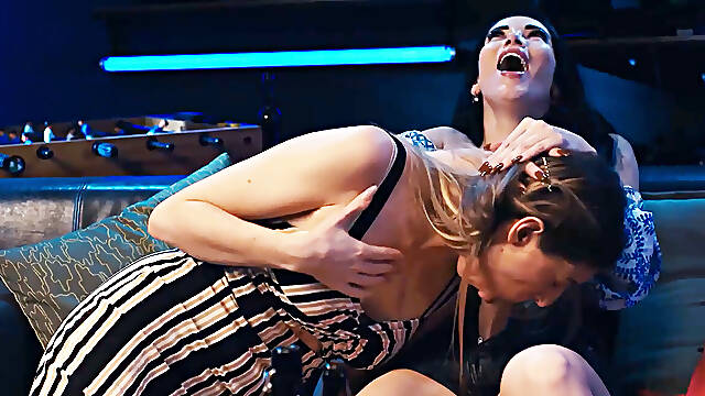 FUTA MILF - Big Tits Clea Gaultier Infected by Shemale Fever Turns Into Trans Girl &amp; Fucks Her Blonde Girlfriend