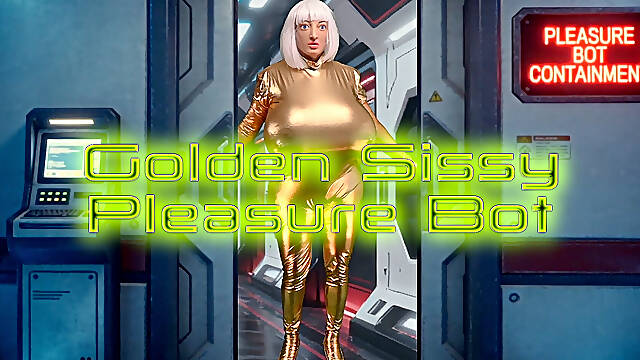 Golden Sissy Pleasure Bot