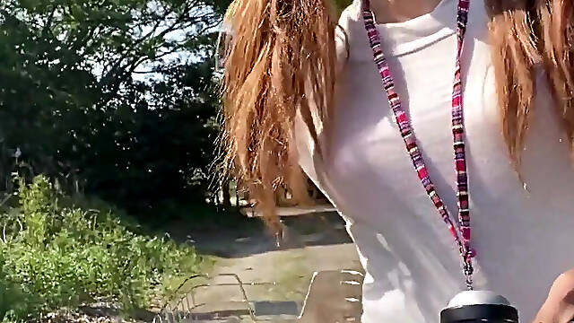 No. 218 My Daily Routine a Walk with My Vaginal Vibrator