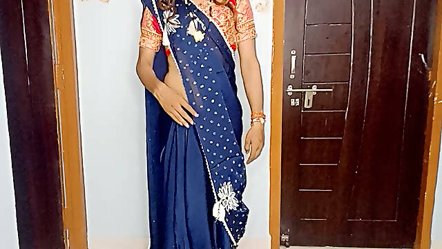 Bhabhi ki pahani hu saree our bra panty ko pahan ke use chodne ka ehsaas kiya