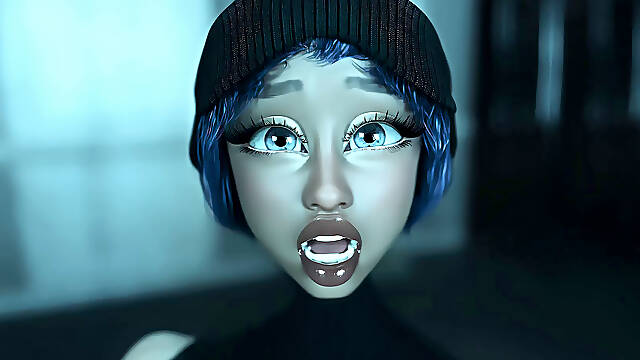 Riley the Ghost Gal Fucked by Futanari Big Dick Silver Lady - 3D Animation