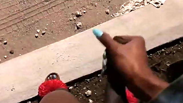 Shemale cum in public