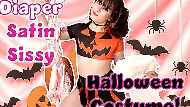 Diaper Satin Sissy Halloween Humiliation