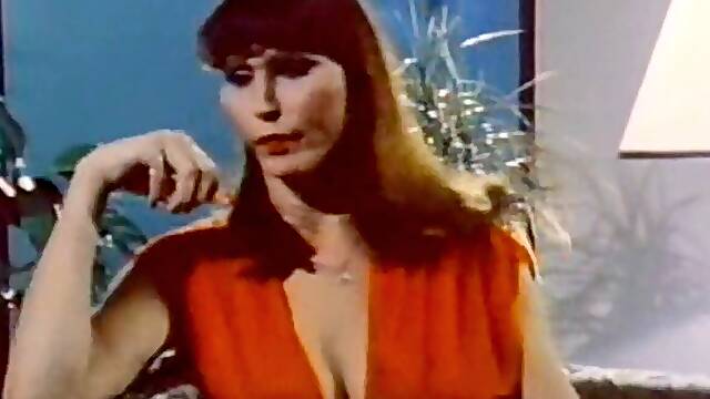 Retro TS babe dominates guy in vintage shemale-on-male scene