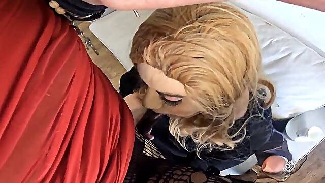 Big black cock black Trans dominates Fat white CD Sissy transvestite Fiona Fortune bi-racial