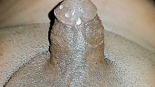 Micro Penis Sissy Shemale Masturbation While Fucking Ass and Cum Like Water