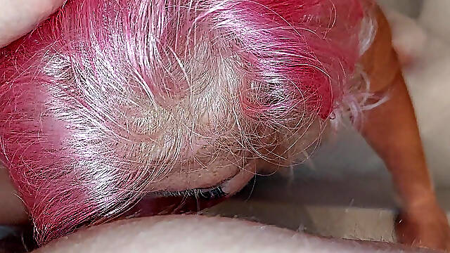 Mature Tgirl Stroking Throbbing Cock in Bubbly Tub Climax